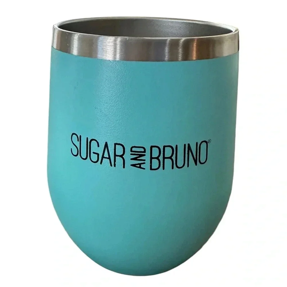 Aqua Blue Stainless Steel Dance Mom Wine Tumbler Cup 12 oz Insulated‎ drinking